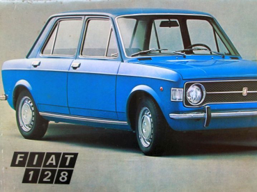 Fiat 128 Modelprogram 1969 Carbrochure (10374)